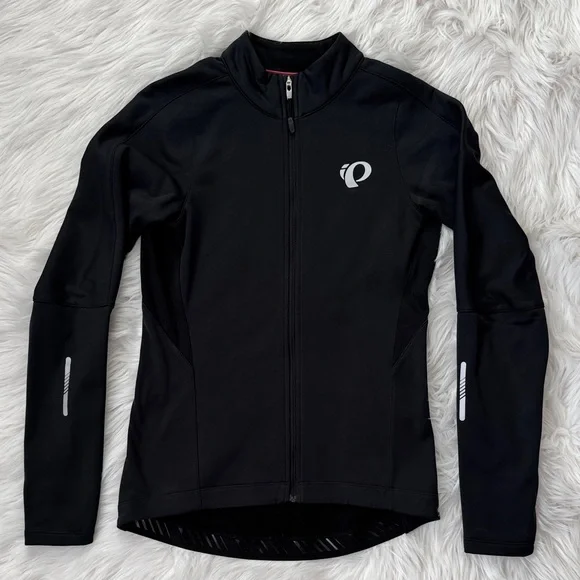 New: Women’s Pearl Izumi Black Softshell & Fleece Lined Cycling Jacket - Picture 1 of 9